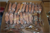 GROUP OF 25 NEW LEATHER SPUR STRAPS