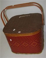 Vintage woven picnic basket and handmade wedding