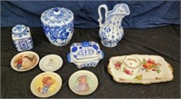 Assorted Lot Blue White and Royal Albert China