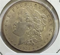 1921S Morgan Silver Dollar Choice