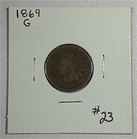 1869  Indian Head Cent   G