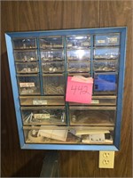 STORAGE CABINET FOR SCREWS NUTS AND WHAT NOTS