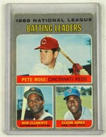 1969 Batting Leaders Topps 61 Pete Rose