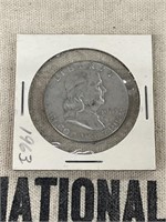 1963 Franklin Half Dollar 90% Silver