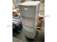 Sterilite 4 Drawer Plastic Storage Cabinet