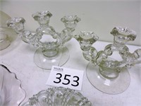 Decorative and Serving Glass Lot