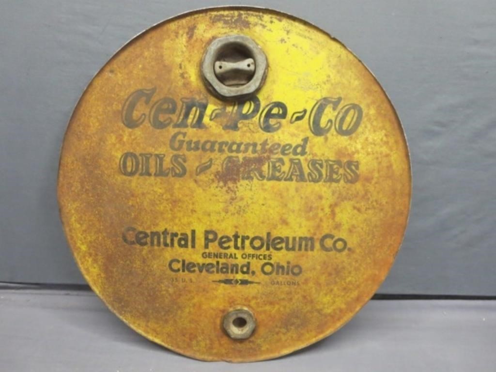 ~ Cental Petroleum Co / Cen Pe Co Oils Barrel Top