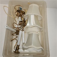 Vintage Candlestick Lights and Shades