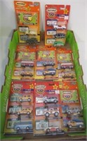 (8) MatchBox 50th Anniversary cars and license