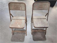 Vintage Corona Metal Folding Chairs