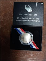 2014 Baseball Hall of Fame Half Dollar Coin