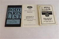Reprints 1939-41 Body & Chassis Parts List