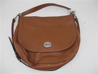 AUTHENTIC BROWN COACH LEATHER BAG W/ DUST JACKET