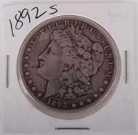 1892 S MORGAN 90% SILVER DOLLAR COIN
