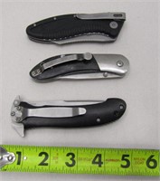 3 Pocket Knives Kershaw & Smith & Wesson