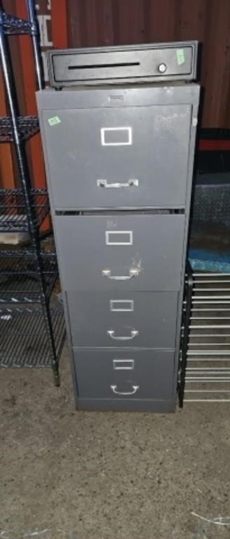 Four-door filing cabinet