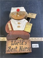 Gingerbread World's Best Nurse Decoration