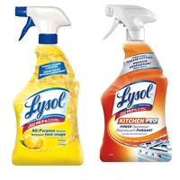 2Pcs Lysol All Purpose Cleaner + Power Degreaser