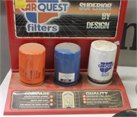 Vintage Car Quest Oil Filter Display
