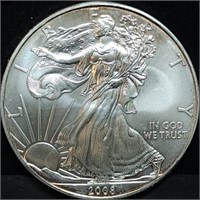 2008 1oz Silver Eagle Gem BU