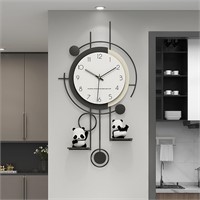 Modern 32 Metal Wall Clock - Silent  Decor