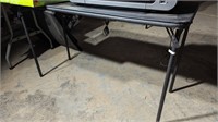Black, Rectangular Folding Table