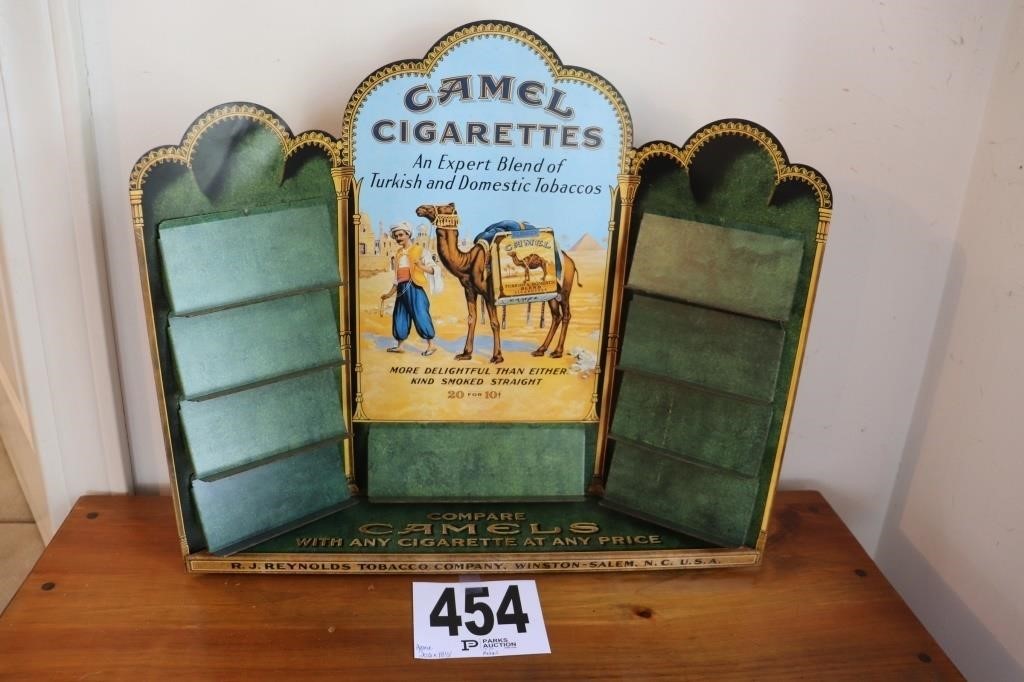 Vintage Metal Camel Cigarettes Display