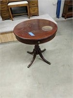 Mahogany Duncan Phyfe Drum Table With Drawer