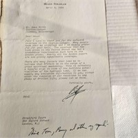 Billy Graham signed letter 3