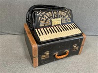 Vintage Accordion w/ Case