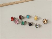 9 Costume Jewelry Rings