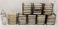 Vintage Plastic Music Cassette Holders & Contents