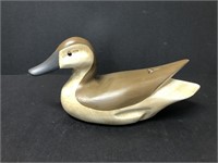 Signed Wooden Carved duck
