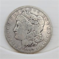 1890-P Morgan Silver Dollar - VG