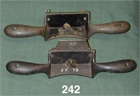 Pair of iron cabinet scrapers