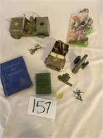 Vintage Cardboard Army Vehicles & Army Tin NOTES