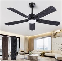 52  Ceiling Fan with Light and Remote Farmhouse