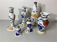 Vintage Ganza Bella Casa Candle Holders & Vases