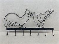 Wire chicken hanging rack
