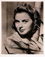 Ingrid Bergman signed portrait photo