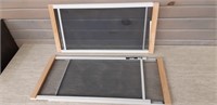 Pair of Sliding window screen inserts