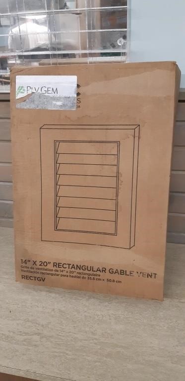 14 x 20" Rectangular Gable Vent