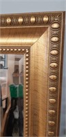 Bevelled glass wall mirror 36 x 30"