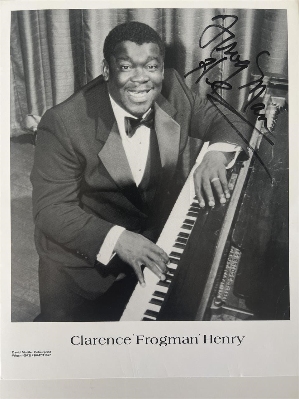 Clarence Frogman Henry signed photo
