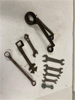 Antique wrenches.
