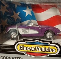 Purple Corvette toy car