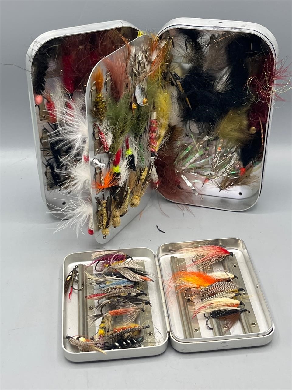 Fishing flies in Wheatley boxes