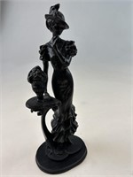 Vintage Bronze Lady Statue