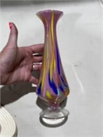 Gorgeous Murano Contemporary Satin Art Glass Vase