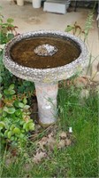 cement bird bath